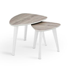 CONJUNTO LA VALENZIANA TRIANGULO EBANO BLANCO/GRIS