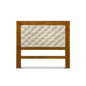 RESPALDO SOMMIER PATRIA CAPITONE DE 2.00 MTS EURO HUESO-CAOBA