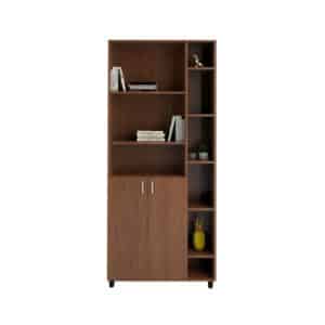 BIBLIOTECA PUERTA BAJA TABLES 3031 CAOBA