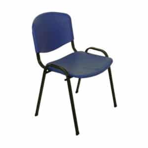 SILLA DAKOT OFI. 700 PLASTICA  APILABLE AZUL