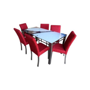COMEDOR DONNET AIXA MESA VINILO DE 1.6 MAS 6 SILLAS