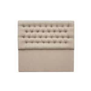 RESPALDO SOMMIER VICENTE CAPITONE 1,00 LINO BEIGE NRO 2
