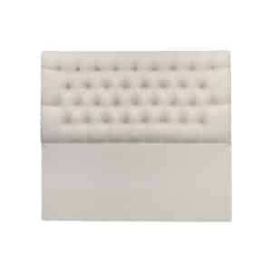 RESPALDO SOMMIER VICENTE CAPITONE 1,60 ECOCUERO CREMA NRO 1