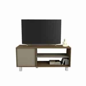 MESA TV TABLES HASTA 55 1 PUERTA 4102 NOGAL GRIS C