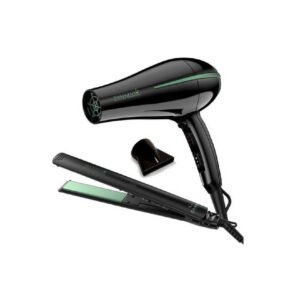 PACK PINZA ALIZADORA GAMA ELEGANCE STD MATCHA+SECADOR DE CABELLO BORA STD MATCHA