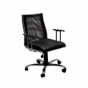 SILLON DAKOT OFI. 3400 MEDIANO REG GAS PINTADO NEGRO