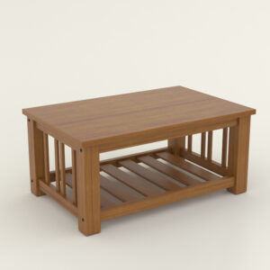 MESA CENTRO LIVING REVISTERO PERGAMINO ROBLE