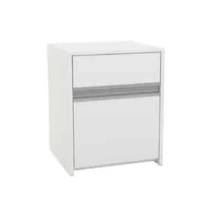 MESA DE LUZ UNIMOB PERGAMINO BLANCO HELSINKI