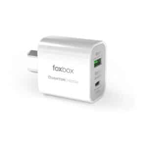 CARGADOR DE PARED FOXBOX VOLT QUANTUM 20W CON CABLE BLANCO ART 6814