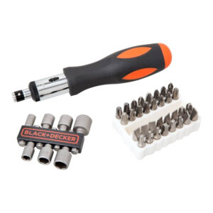 ATORNILLADOR BLACK & DECKER SET + ACCESORIOS A7104LA 56 PIEZAS