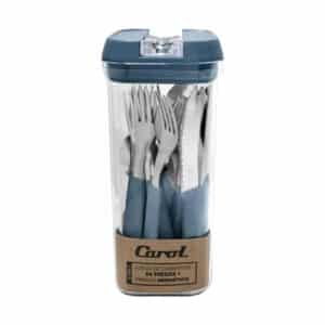 JUEGO DE CUBIERTOS CAROL 24 PIEZAS MOD 410 ART 32224 ARA FR580***