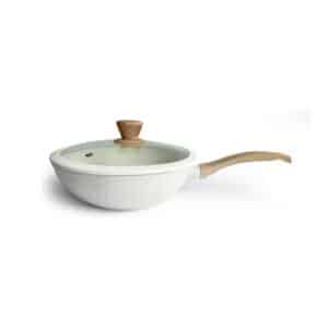 WOK 26 CM CAROL CON TAPA INDUCCION GRANITO MGO.SIL ART 57126 ***