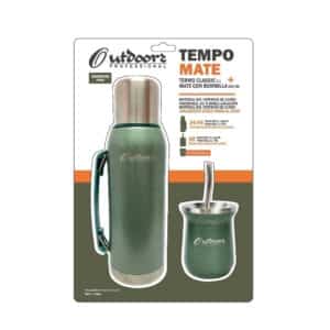 TERMO + MATE OUTDOORS TEMPO MATE TERMO 1L + MATE MUG VERDE