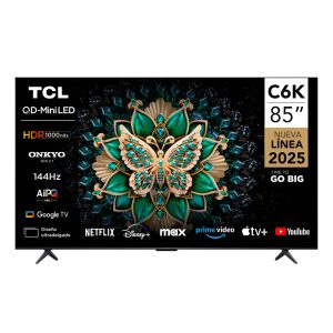 TELEVISOR TCL 85 MINI LED 85C6K UHD GOOGLE TV