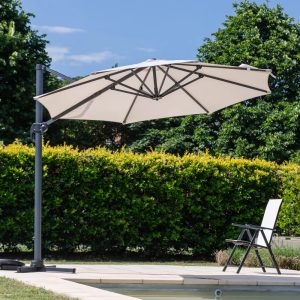 SOMBRILLA  AVELINO DE 3.00 METROS PARAGUA CON MANIVELA BEIGE ART UM003