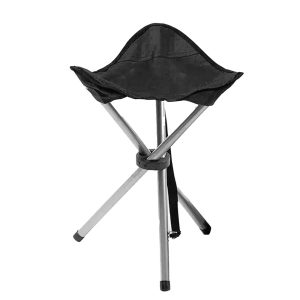 BANQUETA OUTDOORS PLEGABLE 3 PATAS C1800 NEGRO