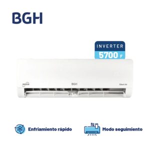 AIRE ACONDICIONADO SPLIT INVERTER BGH 6500 BSI67WCNX FRIO CALOR
