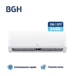 AIRE ACONDICIONADO SPLIT BGH 2600w BS26WCDW FRIO CALOR