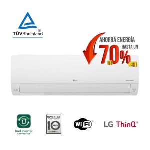 AIRE ACONDICIONADO SPLIT DUAL INVERTER LG WIFI 6450W S4W24K231E FRIO CALOR
